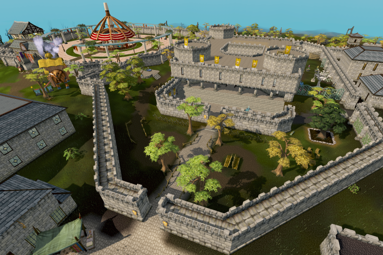 Image showing Varrock, a city of Runescape.